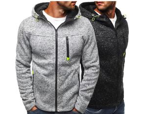 Men's Hoodies Sweatshirts New Fashion Spring Autumn Men Custom Your Zipper Fitness Sport S-4XL