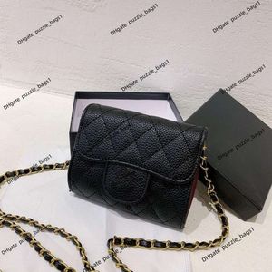 Designer-Tasche Brieftasche 90% Fabrik Großhandel Verkäufe klassische Ringer Schulterkette Geldbörse Mode Mädchen Umhängetasche kurze Kartentasche