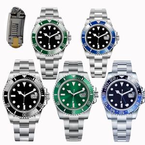 Przesuwni klamra Mężczyźni Automatyczne zegarki Ceramiki mechaniczne Pełne zegarek ze stali nierdzewnej Sapphire Luminous Designer Watch Business Casual Orologio Dhgate