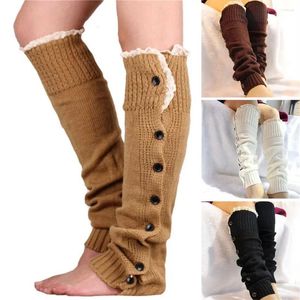 Calzini da donna Copripiedi invernali Scalda caviglie elastici per stivali caldi lavorati a maglia