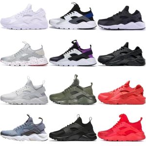 男性シューズHUARACHE ULTRA 4.0 1.0ランニングシューズデザイナー女性トリプルブラックホワイトレッドグレーアーミーグリーン最高品質トレーナーファッションクラシックアウトドアスポーツスニーカー36-45