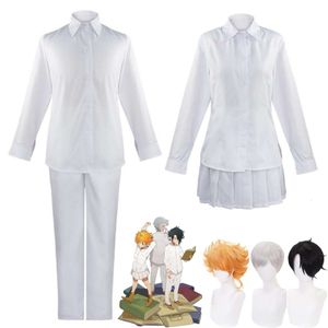 Cosplay anime Emma Norman Ray Yakusoku Hayır Vaat Edilen Neverland Cosplay Kostüm Peruk Öğrenci JK Üniforma Hallowen Rol Oyun Takım