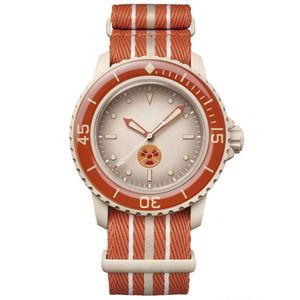 Ocean Watch Mens 시계 바이오 세라믹 자동 기계적 시계 고품질 풀 기능 태평양 남극 해양 인도 시계 디자이너 운동 시계