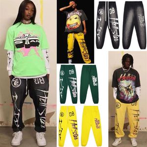 Mens pants designer hellstar sportwear sweatpants loose jogger fashion hip hop casual pants242Z