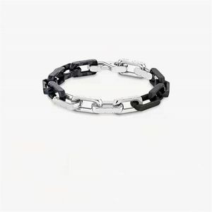 Chain Titanium Steel Bracelet Fahsion Large Colored Gold Bracelets Male Black Color Round Men Pulseras261U