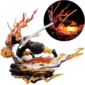 Finger Toys 28 cm agatsuma zenitsu demon slayer anime figur kimetsu no yaiba action figur giyuu/nezuko/rengoku figurmodell dollleksaker