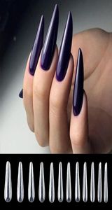 MSHARE Russian Almond Forms Nails Tips For Nail Extension Building Acrylic Gel Tip 12 Size 120pcs2153570