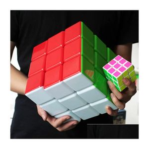 Inne świąteczne zapasy imprezowe Super 18cm S Cube Colorf 30cm Fun Childrens Adt Puzzle Zabawa Drop dostawa dom Dhfkz