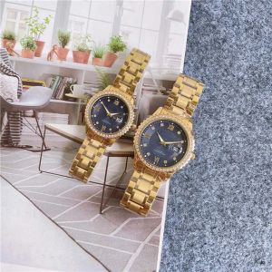 2023 marca de moda luxo 30mm-40mm homens e mulheres casais relógio diamante moldura dial display calendário banda de aço