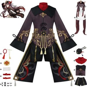 Cosplay Anime Game Genshin Impact Hutao Hu Tao Who Cosplay Costume Wig Shoes Liyue Harbor Wangsheng Funeral Parlor Halloween Suit