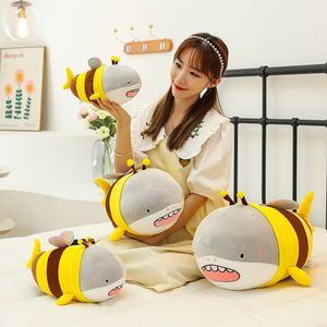 Популярная плюшевая игрушка Shark Bee SharkBee Shark Bee, игрушка-кукла, плюшевая подушка