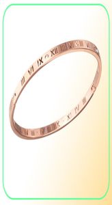 2021 braccialetto da donna amore braccialetto da tennis da uomo coppia gioielli firmati in acciaio inossidabile riproposto diamante di lusso con numeri romani silve7988656