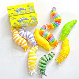 Fidget Toys Slugs 19cm artykuł elastyczny 3D ślimaki przychylą Fidget Toy Relief anty-anxiety Sensory dla dzieci dorosłych