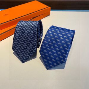 2024 new Great Ties Men Neck Ties Fashion Mens Neckties Letter Designer Handmade Business Leisure Cravat Luxury Top Quality With Original Box