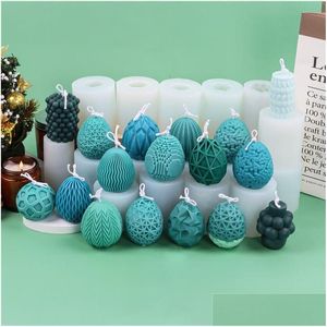 Craft Tools Easter Egg Scented Candle Sile Mold Diy Handmade Soap Gypsum Resin Crafts Making Mod Home Decoration Ornaments 2022 Drop Dhna0