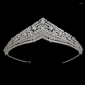 Fermagli per capelli Diademi e corone HADIYANA Donna Zirconi con un alto valore estetico Matrimonio Fidanzamento Sposa BCY6021 Fascia per capelli