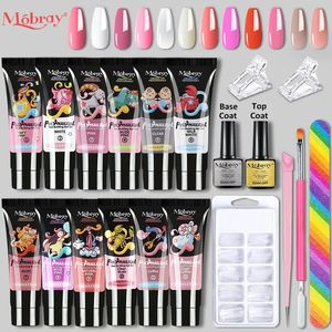 Наборы для дизайна ногтей Mobray Acrylic Poly Gel Set Extension Kit Fast Building All For Manicure Design 231013