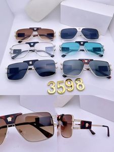 2023 Top Designer Luxo Óculos de Sol para Mulheres e Homens Óculos Ao Ar Livre Shades Grande Quadro Quadrado Moda Clássico Lady Sun Óculos Espelhos Qualidade 3598