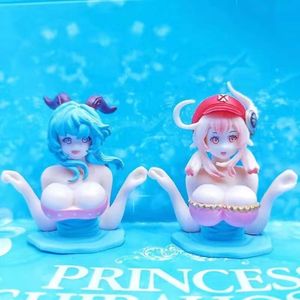 Brinquedos de dedo 6cm genshin impacto klee sexy anime figura genshin impacto ganyu figura de ação adulto anime jogo figura colecionável modelo boneca brinquedos