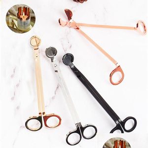 Scissors Stainless Steel Candle Wick Trimmer Clipper Cutter Oil Lamp Trim Reaches Deep Into Candles To Cut Spent Wicks Drop Homefavor Dhhyc