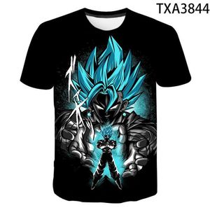 Homens camisetas Moda Manga Curta Anime Dragão 3D Impresso Camiseta Homens Mulheres Crianças Casual Streetwear Menino Menina Crianças Summer287D