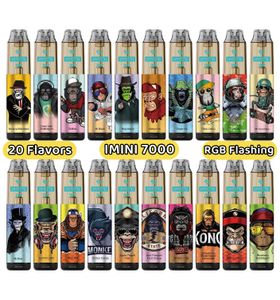 IMINI 7000 9000 sbuffi Duty Free usa e getta E Sigaretta Smoke Vape Bar per Tornado Bang 7K 9K 10K 12K 15k Frutta a soffio a doppio sapori misto da 15 ml Eliquid Pod Vaper Desechables