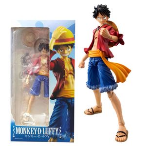 Maskottchen-Kostüme, 17 cm, One Piece Anime-Figuren, Strohhut, Affe D. Ruffy, variable Gelenk-Ruffy-Actionfigur, Sammlung, Modell, Ornamente, Spielzeug