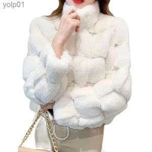 Women's Fur Faux Fur French Fashion Women's Short Coat Mink Fur-like Warm Ladies Europe And America Loose Wild Rex Rabbit Fur Winter Casual Coat WomeL231013