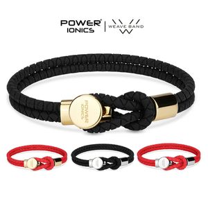 Charm Armband Power Ionics Weave Band Unisex Waterproof 3000ions and Germanium Healthy Men Women Bangle Sports Fashion Armband 231013