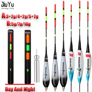 Acessórios de pesca Pesca LED flutuador eletrônico 5g 7g 10g 32g 42g 52g grátis Cr425 bateria luz vara luz noturna alta visibilidade venda 231013