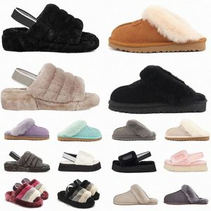 FLUFF YEAH SLIDE UG AUSTRALIA SLIPER SLIE 51250 PUFFER STALPERS SANDALS DESIGNER CLASSIK AUSTRALISK BRACK PINK VIT BLÅ GOAT 48