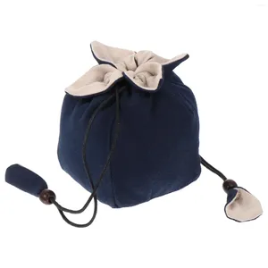 Tea Trays Lip Gloss Organizer Cotton Linen Teapot Bag Portable Teaware Pouch Pearlescent Travel