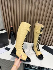 Free shipping Welly Boots Rain designer platform Letter Ringer fashion black but knee long women's boots