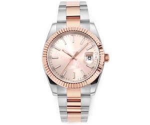 Luksusowe zegarki projektantów Wysokiej jakości Data Po prostu automatyczna zegarek Women Designer Mens Watch Orologio Rose 41 mm Gold Classic zegarki hurtowe RLX