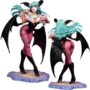 Parmak Oyuncaklar 23cm Darkstalkers Bishoujo Morrigan Aensland Seksi Anime Figür Vampir Avcı Aksiyon Figür Morrigan Figür Yetişkin Model Bebek Oyuncak