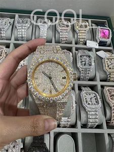 orologio di lusso con diamanti moissanite orologio ghiacciato orologio da uomo di design per uomo orologi con movimento automatico montre di alta qualità Orologio. Montre de luxe i44
