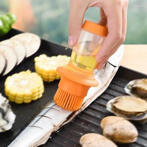 Tools Silicone Grill Oil Bottle With Brushes Barbecue Roast Heat Resisting Basting Baking Brush Accessories Kitchen Tool