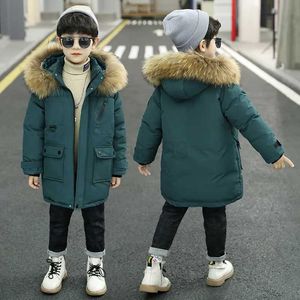 Down Coat Boys Coat Kids Thicken Warm Outerwear 3 To 14 Yrs Children's Clothing 2023 Winter Teenagers Down Jacket Korean Style Windbreaker J231013