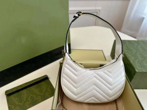Modeväskor Designer Crescent Bag Quality Women's Handbag Leather Tote Bag, Underarm Bag