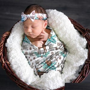 Blankets & Swaddling A877 Florals Baby Muslin Ddle Wrap Blanket Wraps Blankets Nursery Bedding Towelling Infant Wrapped Cloth With Diy Dhabg