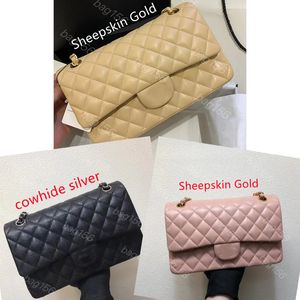 Tasarımcı Çanta Çanta Omuz Çantaları Lüks Bayanlar Crossbody Bag 25.5cm Klasik Havyar Deri Marka Marka Çanta Zinciri Taklit Orijinal Toptan 10A Top