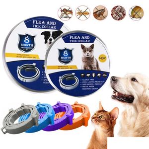 Dog Flea Tick Remedies And Collar For Cat Pet Safe Natural Ingredient Protection Anti-Mosquito Insect Repellent 8 Month P Homefavor Dhiu6