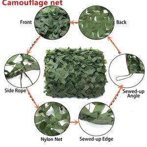 Tents and Shelters Hunting Military Camouflage Nets Woodland Army training Camo netting Car Cover Tent Shade Camping Sun Shelter 3mx5m /3mx2m/7mx2m 231013