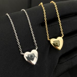 Luxuriöse Designer-Halskette, vergoldet, großes Herz, Liebe, mit Gliederkette, Hip-Hop-Halskette für Damen, hell, glatt, polnischer Valentinstag-Geschenk-Schmuck