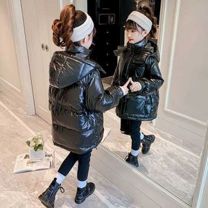 Para baixo casaco outono inverno meninas lavar livre parkas para baixo algodão com capuz jaqueta 2023 nova versão coreana outerwear roupas infantis tendência casacos j231013