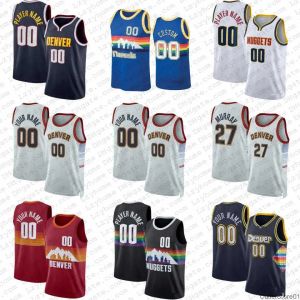 S Nikola Jamal Murray Jokic Custom Basketball Jerseys Michael Porter Jr Denvers Carmelo Anthony Net Aaron Go