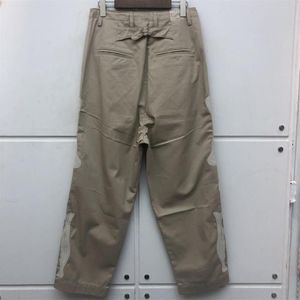 Khaki Bone Embroidery KAPITAL Cargo Pants Men Women11 High Quality Fashion Casual Denim Trousers Men's286y