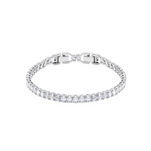 Bländande skjutreglage tennislänkskedjor armband 100% 925 sterling silver kubik zirkoniumkristallarmband för kvinnor lyxig bröllop enga303f