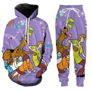 2022 neue Männer Frauen Scooby Doo Lustige 3D Druck Mode Trainingsanzüge Hip Hop Hosen Hoodies ok06268q