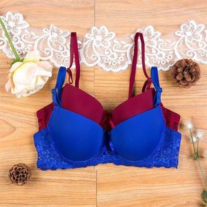 BHs Frauen Mädchen Nahtlose 3/4 Cup Push-Up-BH Verstellbare Unterstützung Dessous Bügel Unterwäsche Größe 34A-36B259T